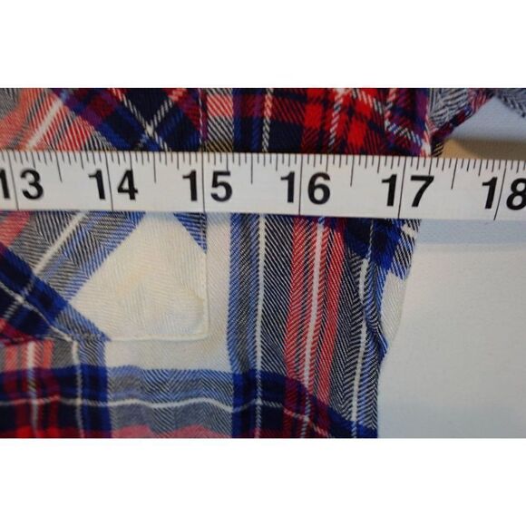 Rails Hunter Red White & Blue Plaid Shirt - Picture 6 of 7